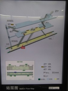 復興島駅構内図