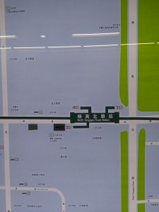 楊高北路駅周辺図（出入り口）