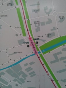 外高橋保税区北駅周辺図(出入り口)