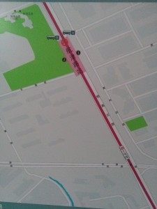 航津路駅周辺図(出入り口)