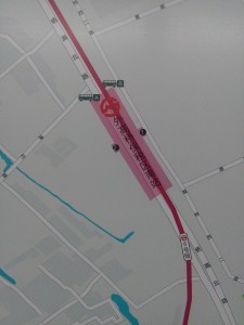 外高橋保税区南駅周辺図(出入り口)