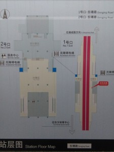 東靖路駅構内図