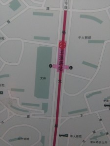 五蓮路駅周辺図（出入り口）