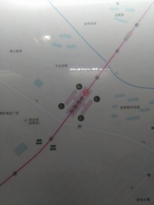 金橋路駅周辺図（出入り口）