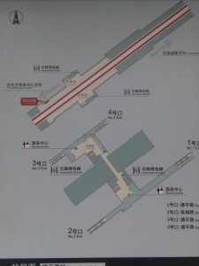 徳平路駅構内図