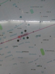 民生路駅周辺図（出入り口）