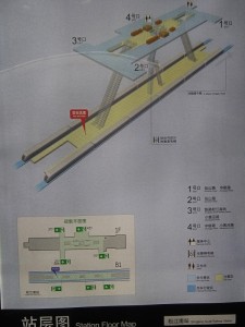 上海松江站駅構内図