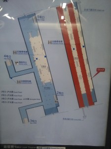 上大路駅構内図