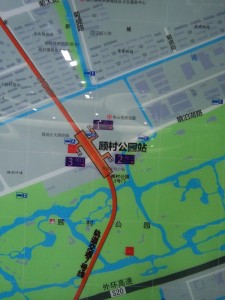 顧村公園駅周辺図（出入り口）