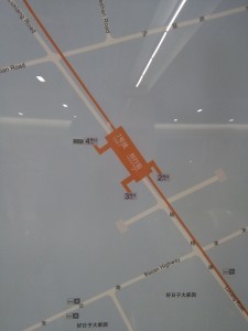 劉行駅周辺図(出入り口)