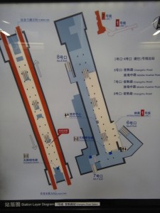 常熟路駅構内図