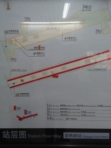 常熟路駅構内図