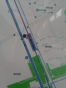 春申路駅周辺図（出入り口）
