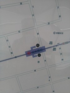 文井路駅周辺図（出入り口）