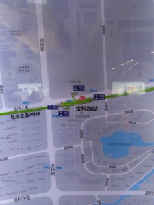 金科路駅周辺図（出入り口）