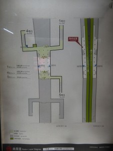 華夏東路駅構内図