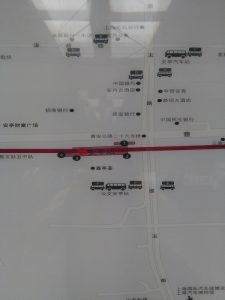 安亭駅周辺図(出入り口)