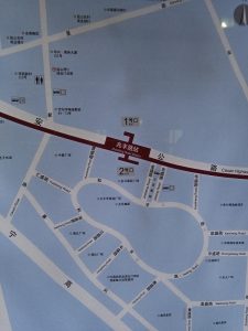 兆豊路駅周辺図（出入り口）