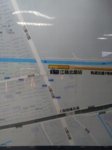 江楊北路駅周辺図（出入り口）