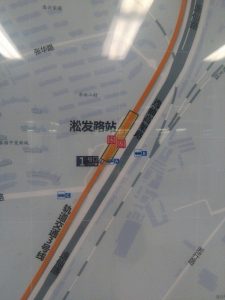 淞発路駅周辺図（出入り口）