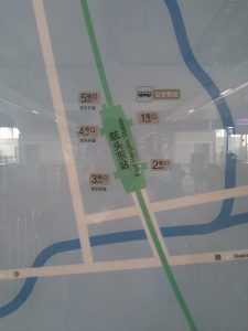 航頭東駅周辺図（出入り口）