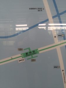 新場駅周辺図(出入り口)
