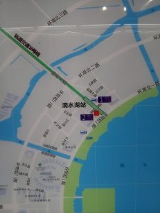 滴水湖駅周辺図（出入り口）