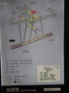 交通大学駅構内図