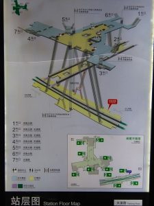 天潼路駅構内図