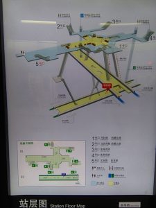 曲阜路駅構内図