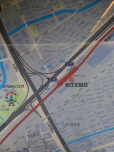 錦江楽園駅周辺図（出入り口）