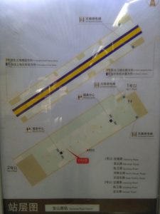 宝山路駅構内図