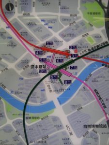 漢中路駅周辺図