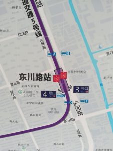 東川路駅周辺図（出入り口）