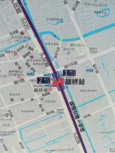 顓橋駅周辺図（出入り口）