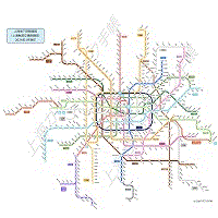 上海地下鉄路線図