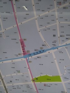 馬当路駅周辺図