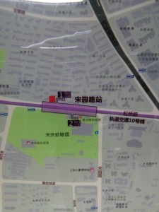 天潼路駅周辺図