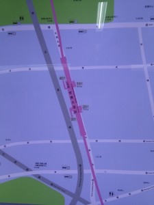 世博大道駅周辺図（出入り口）