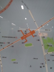 長清路駅周辺図(出入り口)