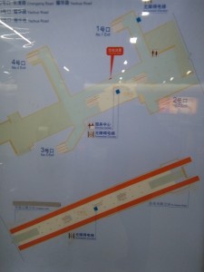 長清路駅構内図