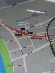 後灘駅周辺図(出入り口)