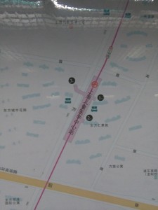 上海児童医学中心駅周辺図(出入り口)