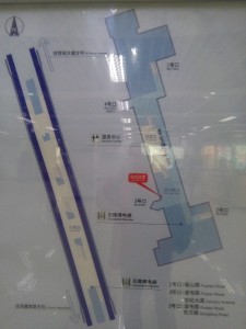 向城路駅構内図