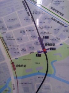 向城路駅周辺図（出入り口）