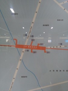 楊高南路駅周辺図（出入り口）