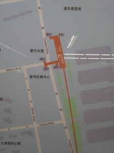 花木路駅周辺図（出入り口）