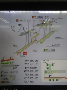 龍陽路駅構内図