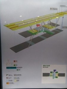 上海リニア龍陽路駅構内図