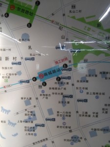商城路駅周辺図（出入り口）